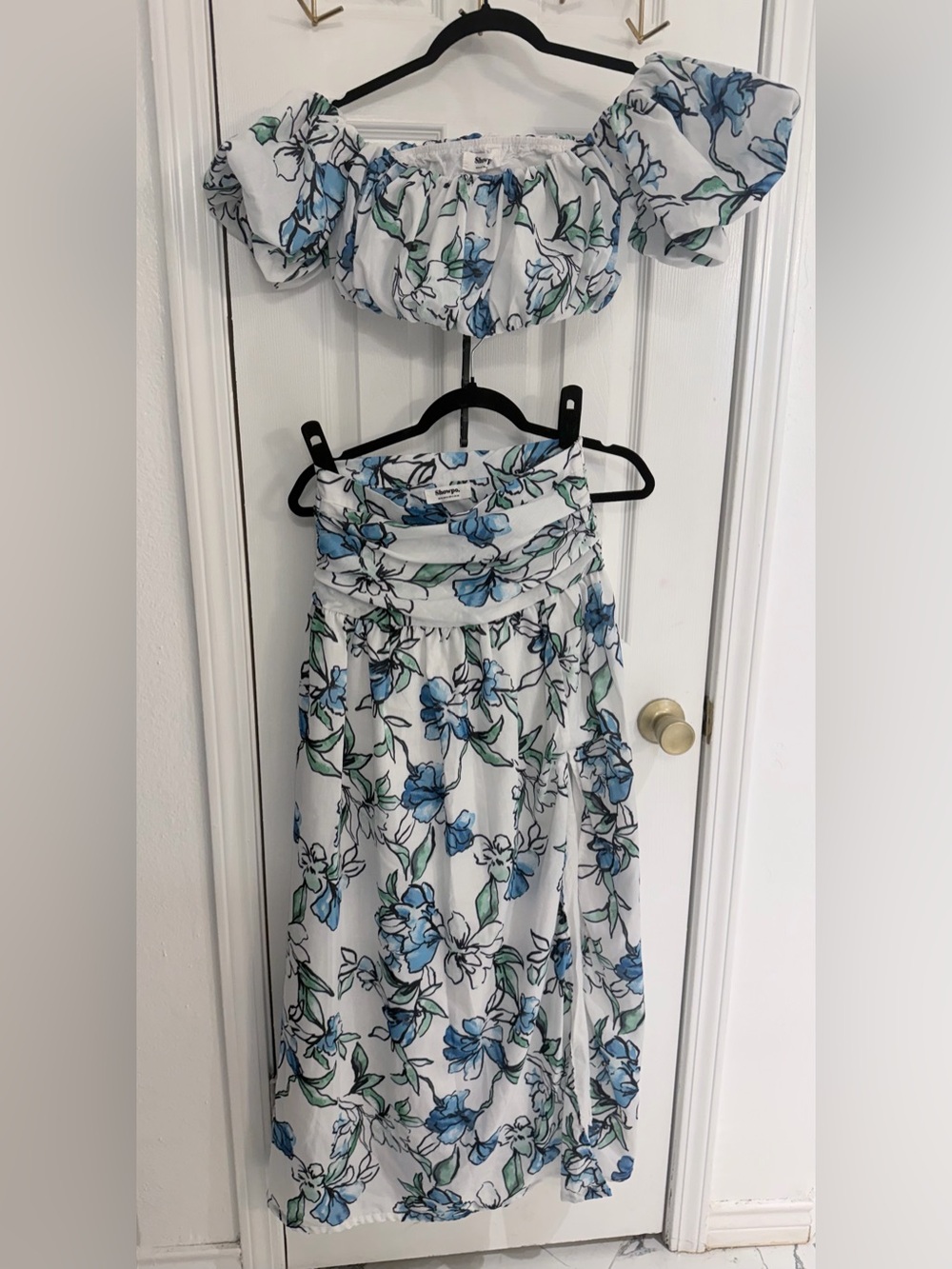 Floral Off-Shoulder Maxi Skirt Set Women’s Sz: 4 As seen on Ariana Madix